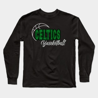 Classic Name Celtics Vintage Styles Green Basketball Long Sleeve T-Shirt